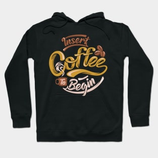 Coffee slogan sedign Hoodie